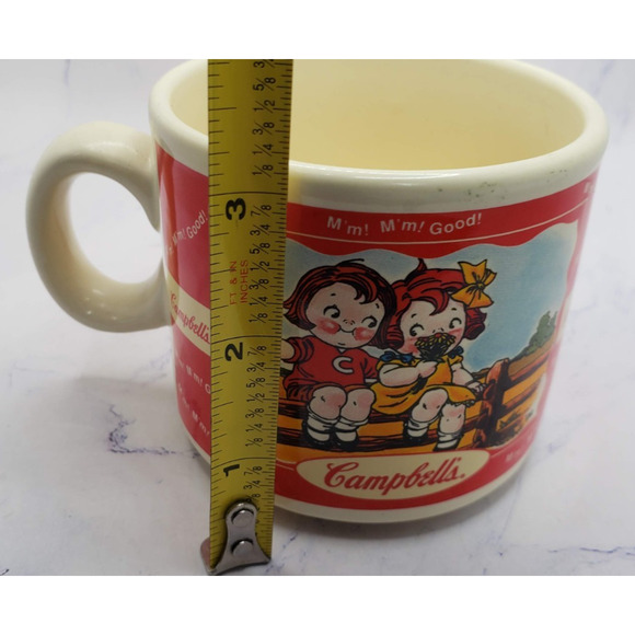 Campbell's Kids Soup Ceramic Coffee Mug Houston Harvest 1998 Spring Scenes - Picture 8 of 8
